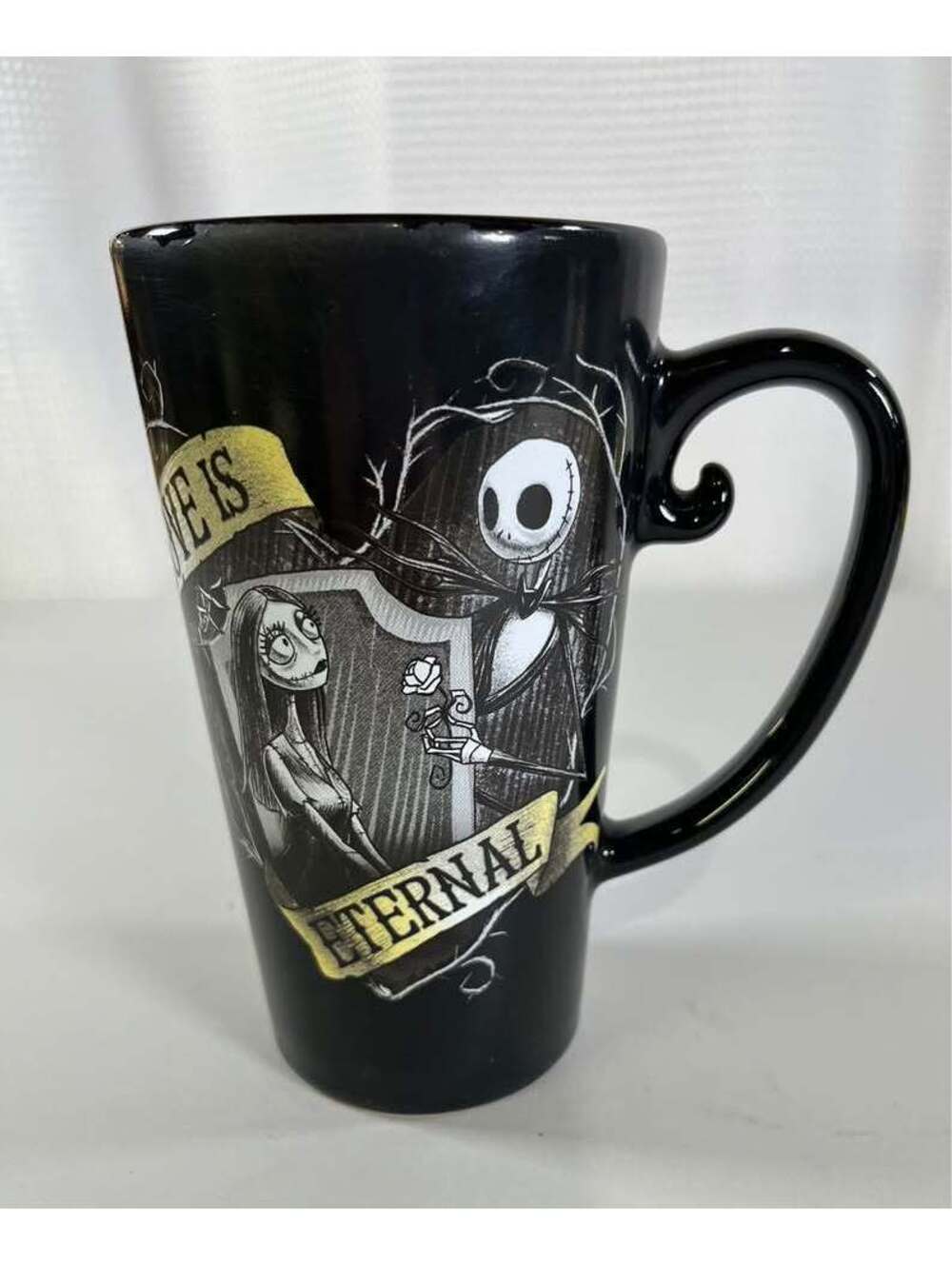 Disney Nightmare Before Christmas Jack & Sally Latte Mug Ed Hardy style graphics